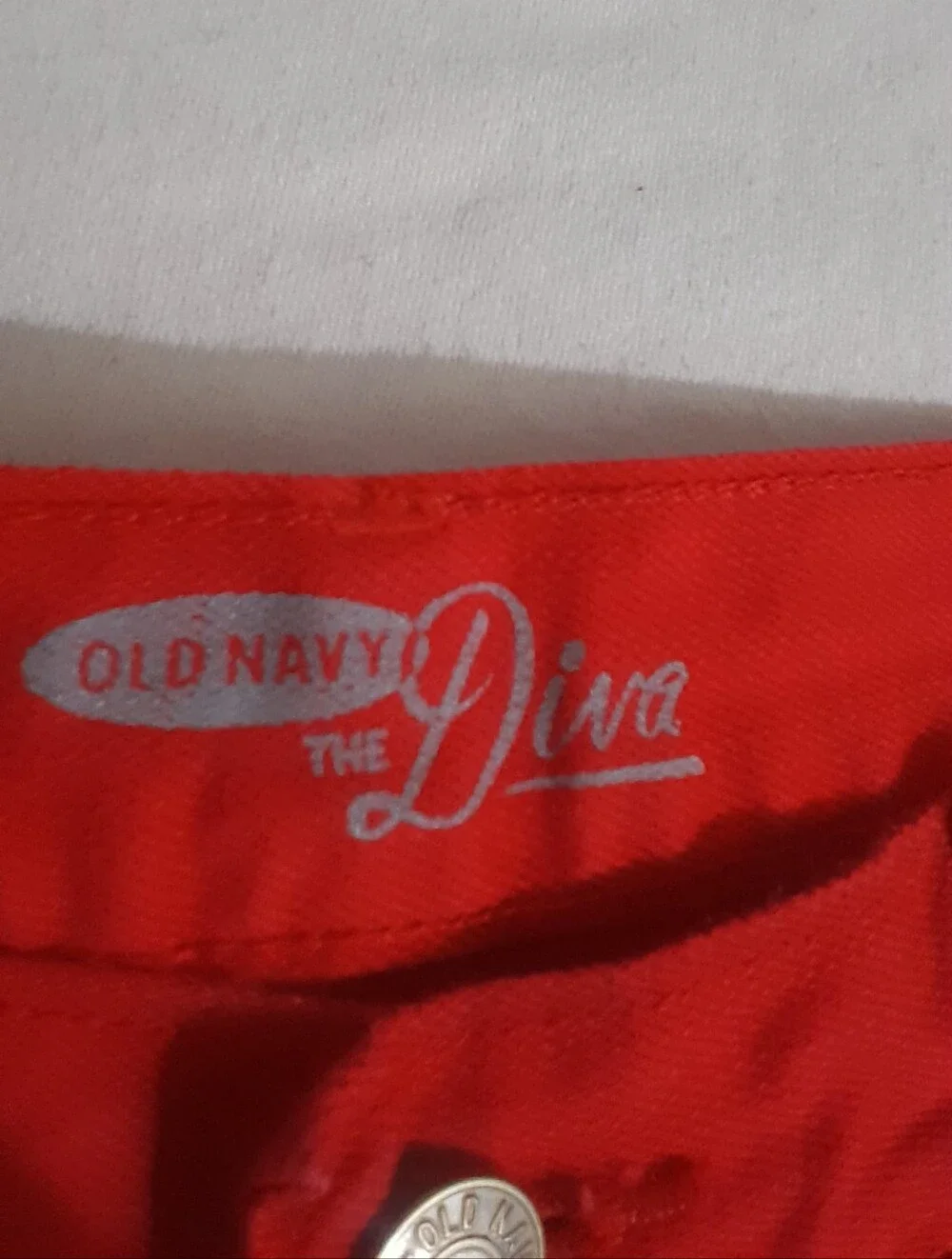 Red Women's Denim Cutoff Shorts